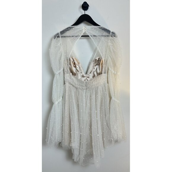 ANTHROPOLOGIE Willowby by Watters Matilda Tulle Wedding Dress in White Size US 4 - Picture 6 of 10